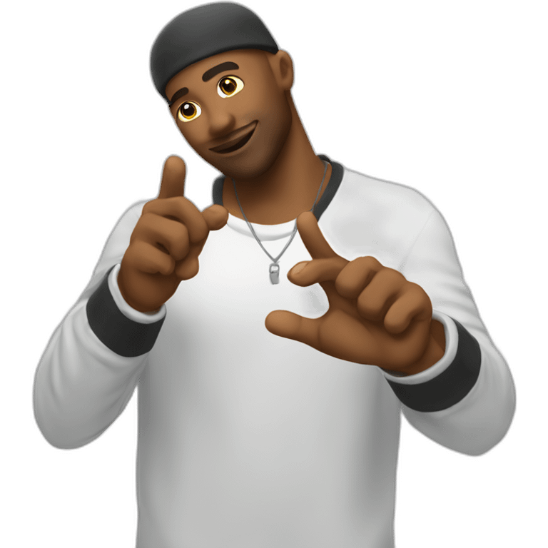 Jul rappeur signe des mains emoji