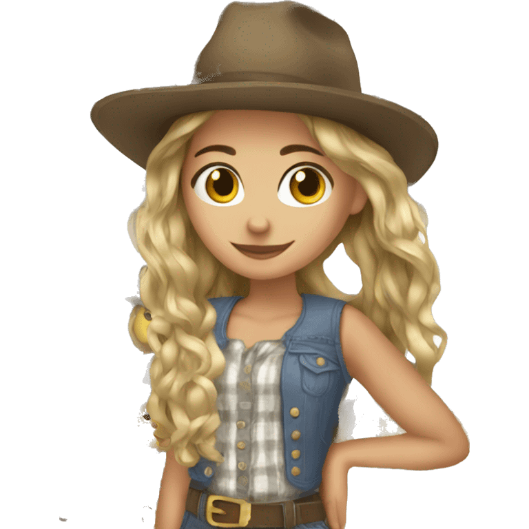 Country girl emoji