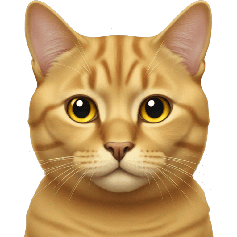 Golden British cat emoji