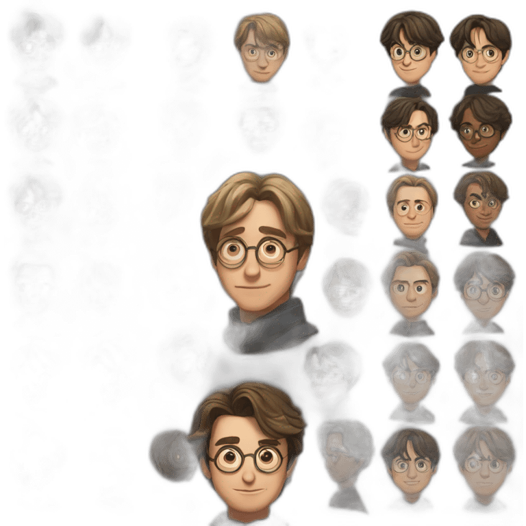 portrait of harry potter emoji