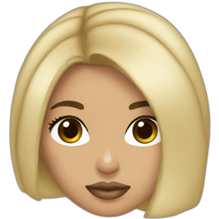 kim kardashian blonde hair emoji