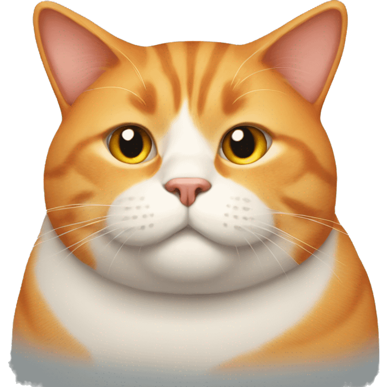 fat orange cat emoji