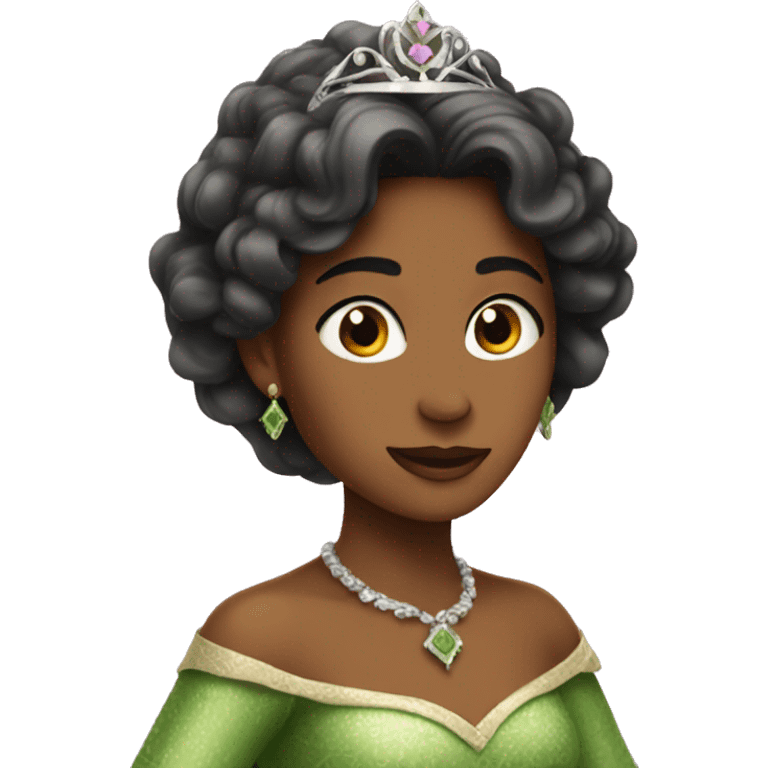 Una princesa verde emoji