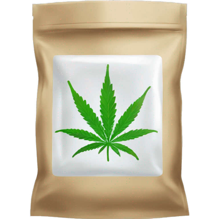 clear bag of cbd emoji