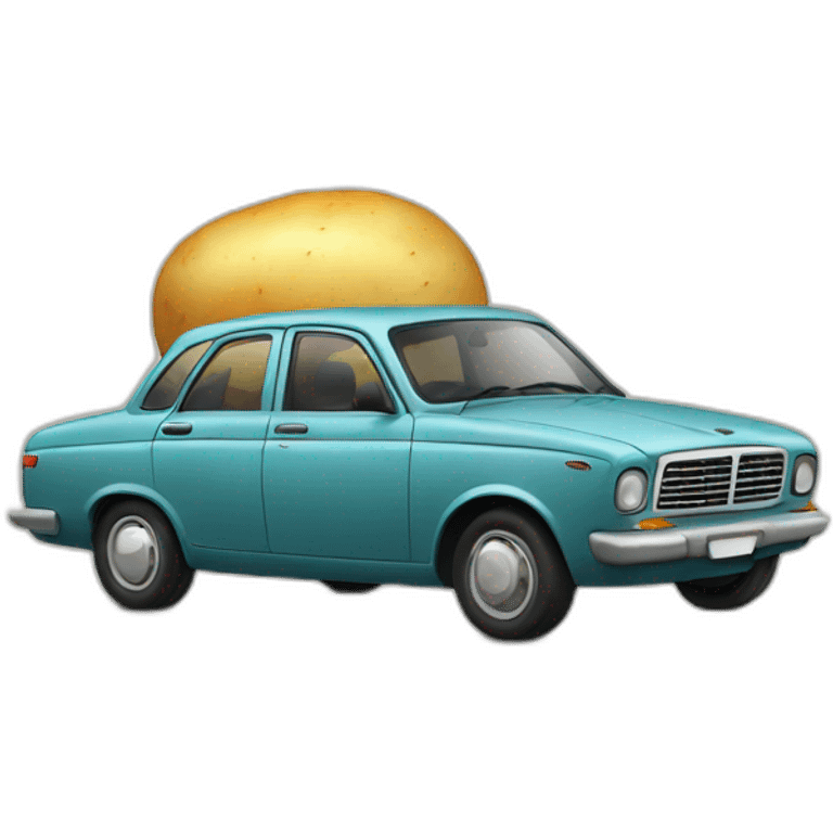 car with potato emoji