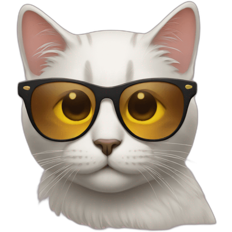 Cat with sunglasses emoji