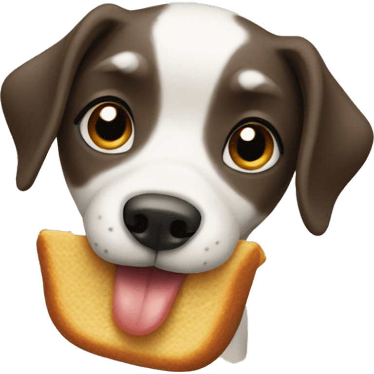 Dog eating emoji