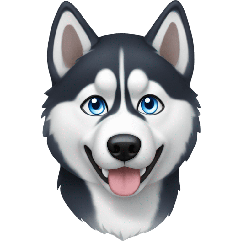 Husky blue eyes emoji