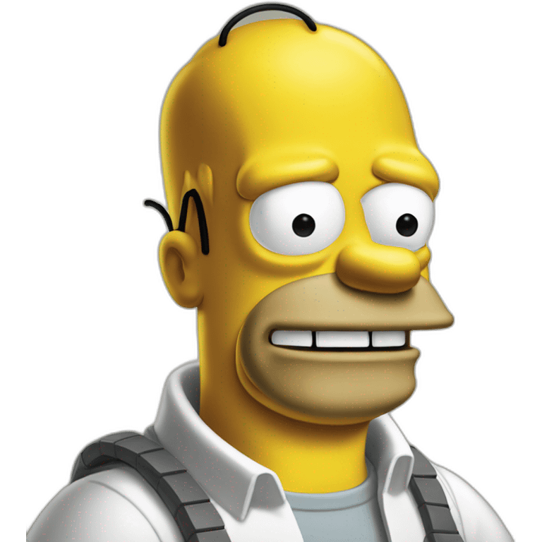 Homer Simpson bisous elon musk emoji