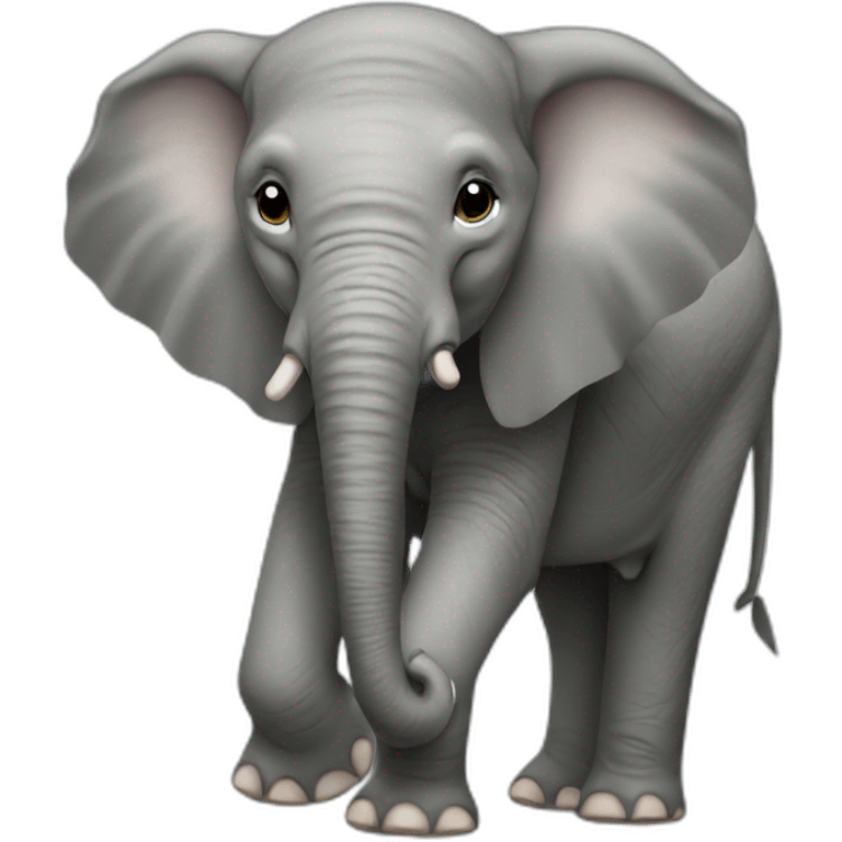 Elephant-with-cap emoji