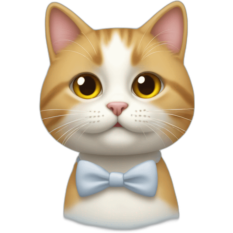 Un chat qui demande en mariage une chatte emoji