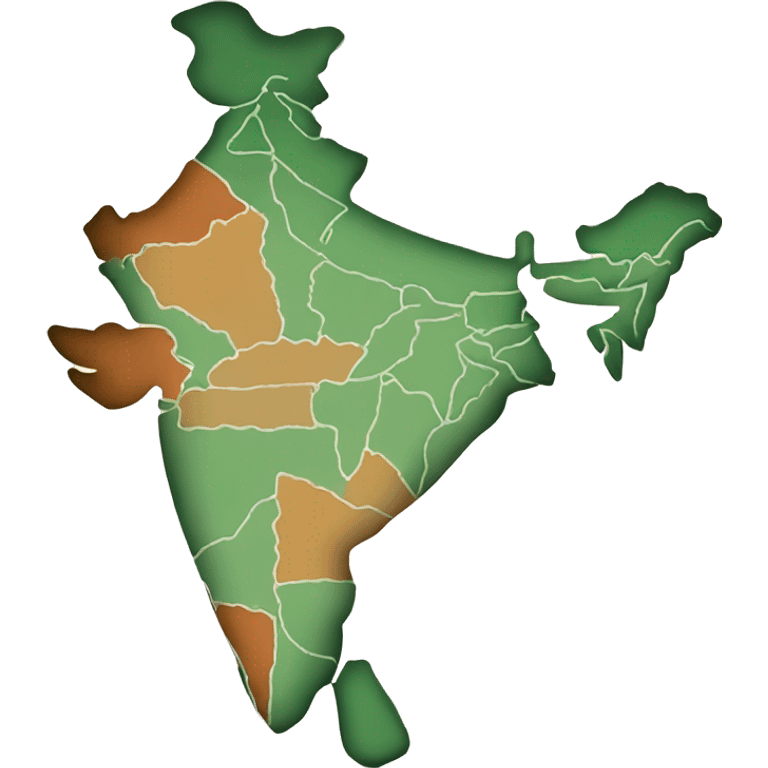 map showing undivided india emoji