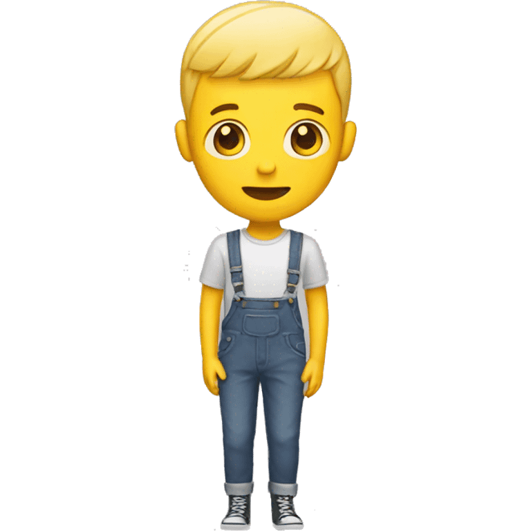 Yellow man with bowlcut and braces emoji