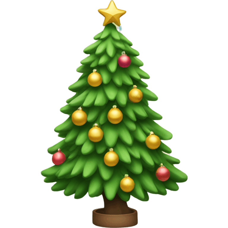 new year tree and toy emoji