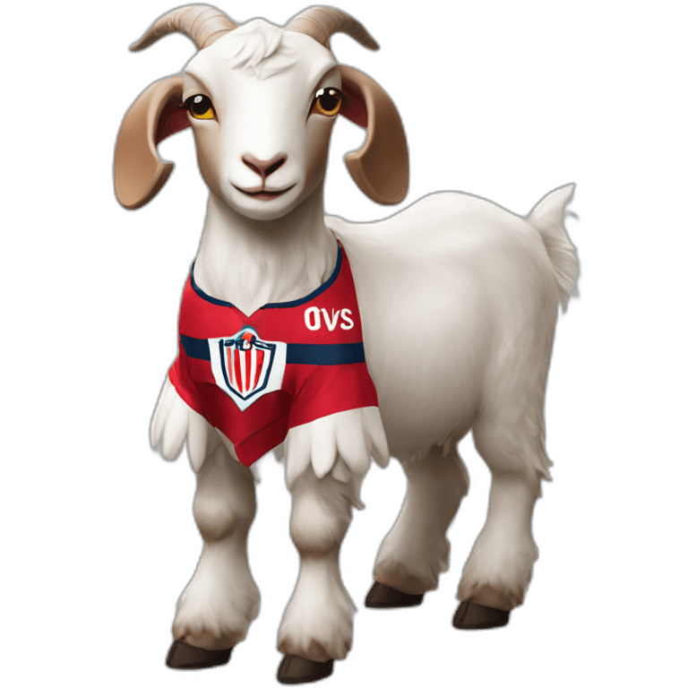 Goat with chivas jersey emoji