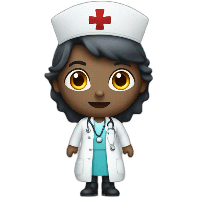 Vampire dressed like a nurse emoji