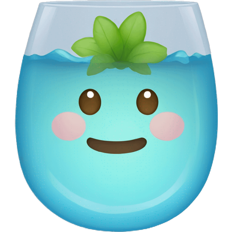 Vaso de agua  emoji