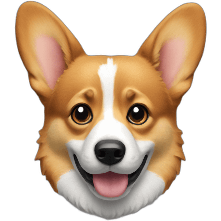 corgi sits monitor emoji