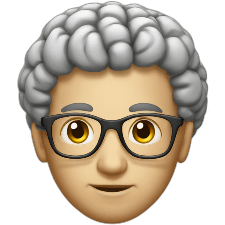 Big brain genius emoji