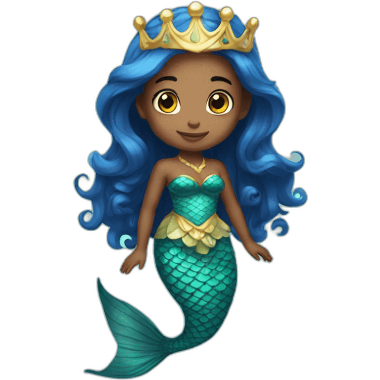 royal cute mermaid emoji