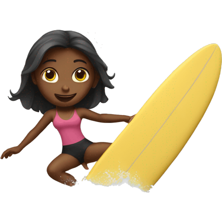 girl surfing emoji