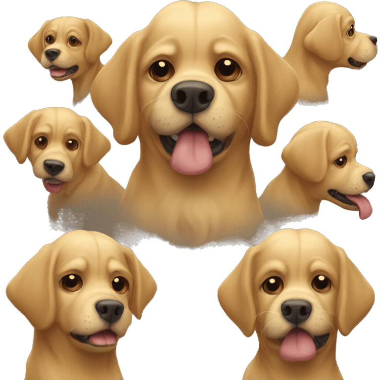 cão com um laço na cabeça  emoji