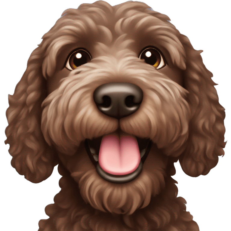 chocolate Labradoodle emoji