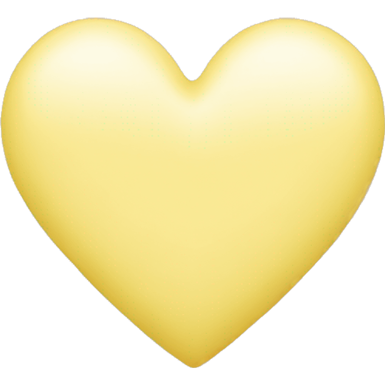 pastel yellow heart emoji