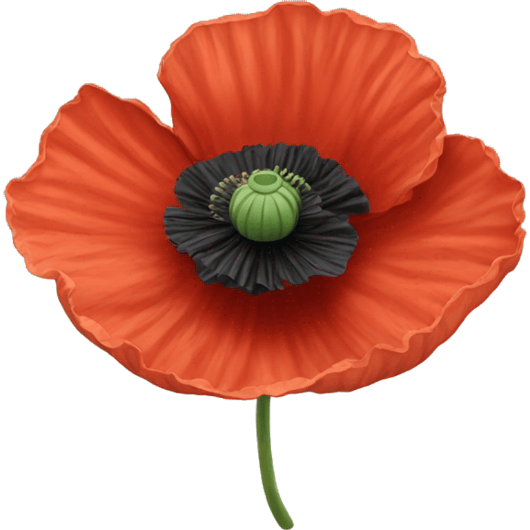 Poppy flower emoji