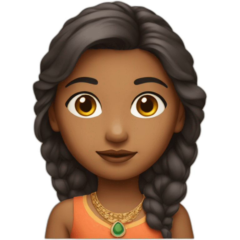 Indian-American girl emoji