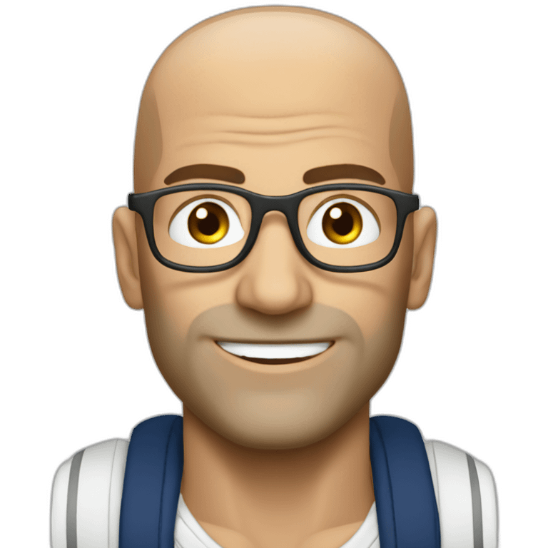 Zidane avec des lunettes  emoji