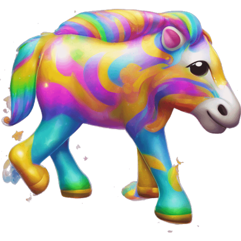 lisa frank circus colorful sparkle shimmer neon bright rainbow emoji