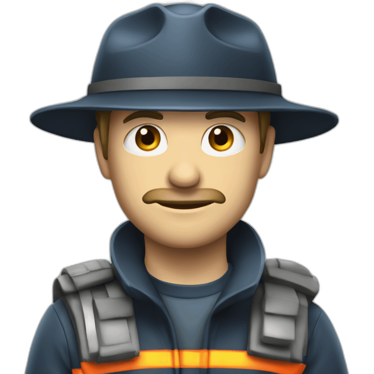 Feuerwehrauto mit blaulicht emoji