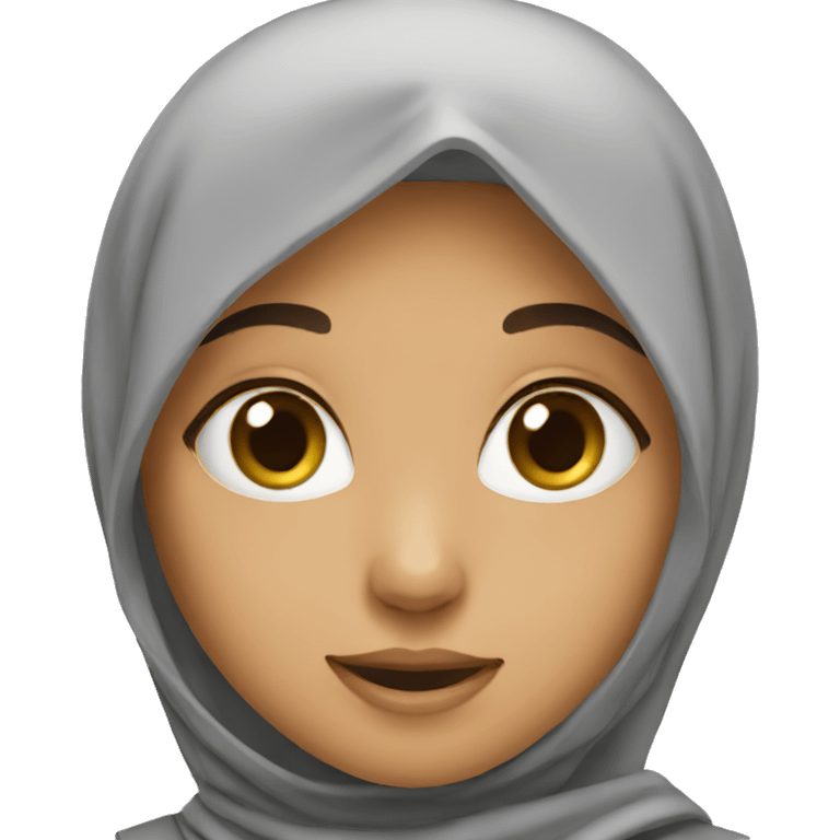 Muslim Girl talking english  emoji