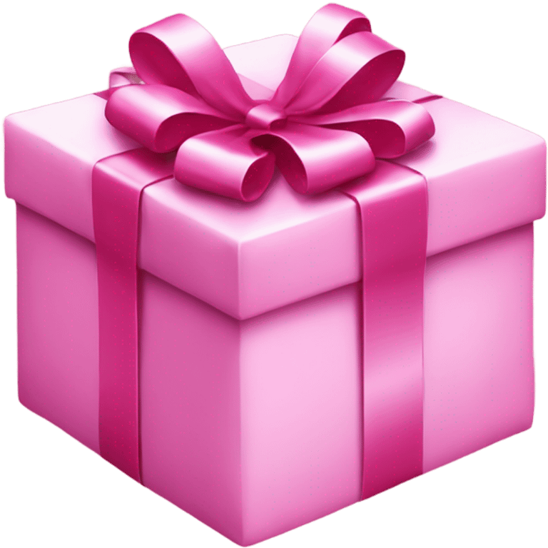 pink christmas present  emoji