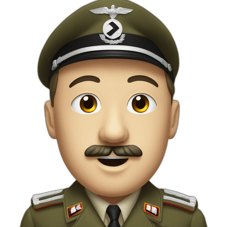 Hitler fait un signe avec des soldats emoji