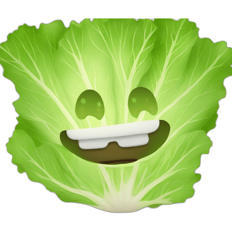 A lettuce emoji