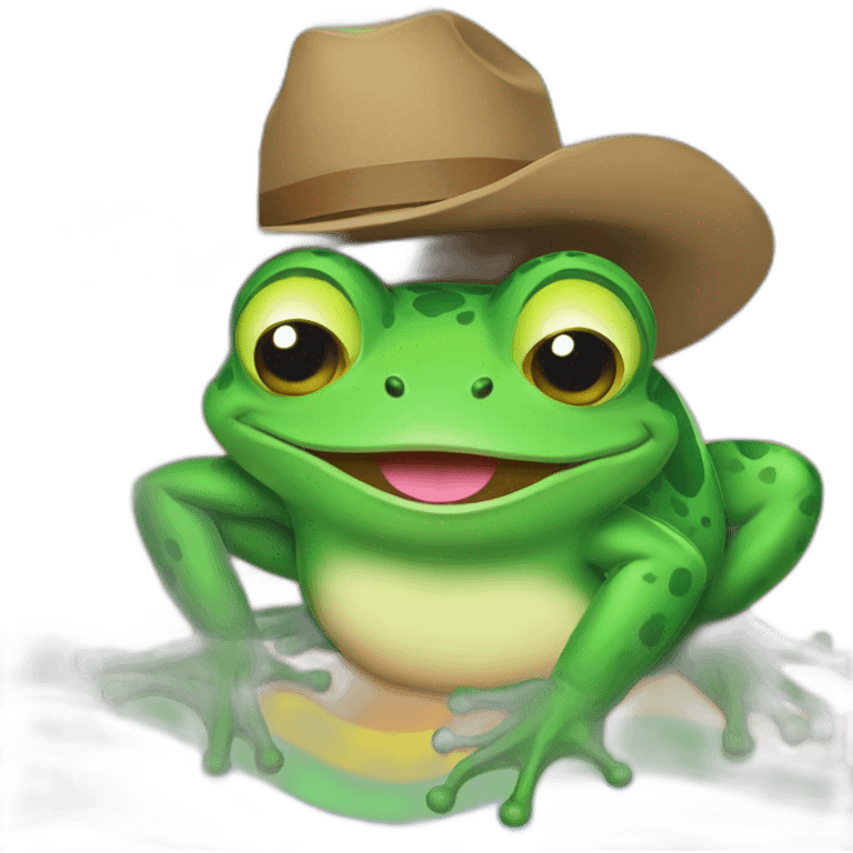 frog cowboy lgbt rainbow emoji