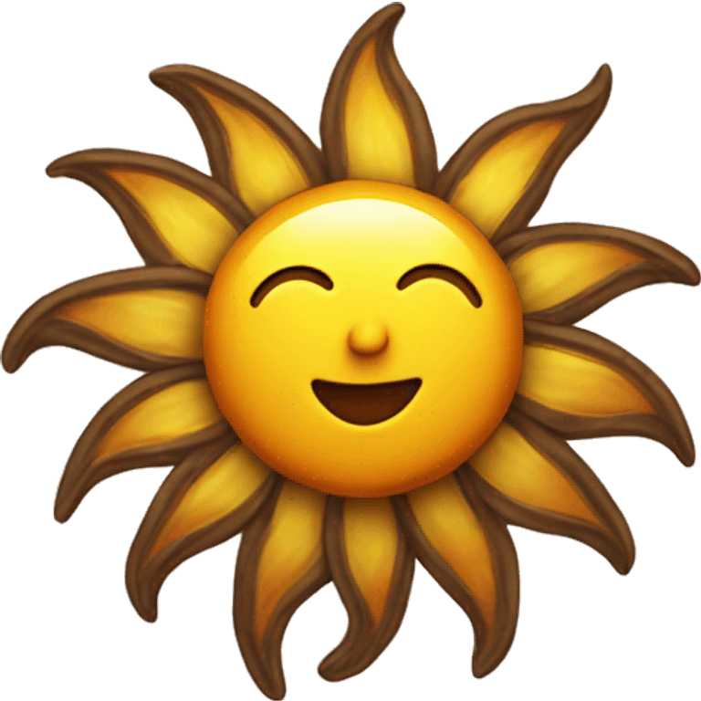 A happy sun emoji emoji