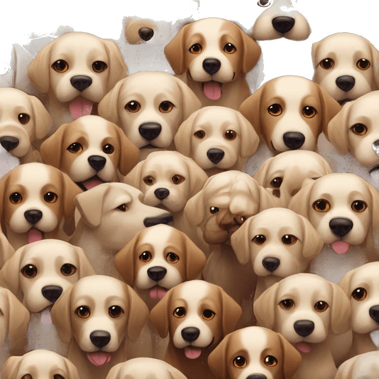 group of dogs emoji