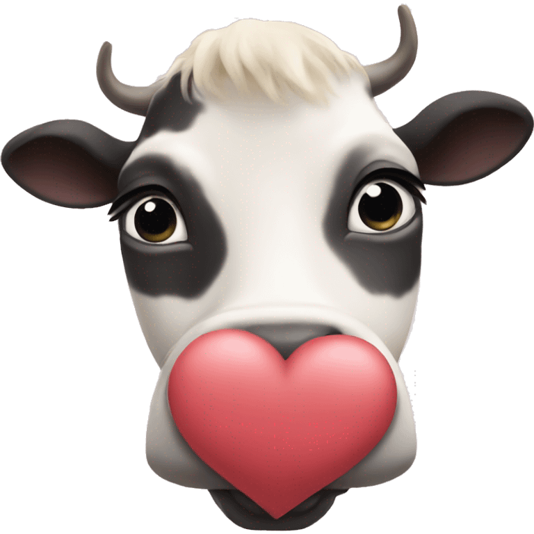 Heart cows emoji