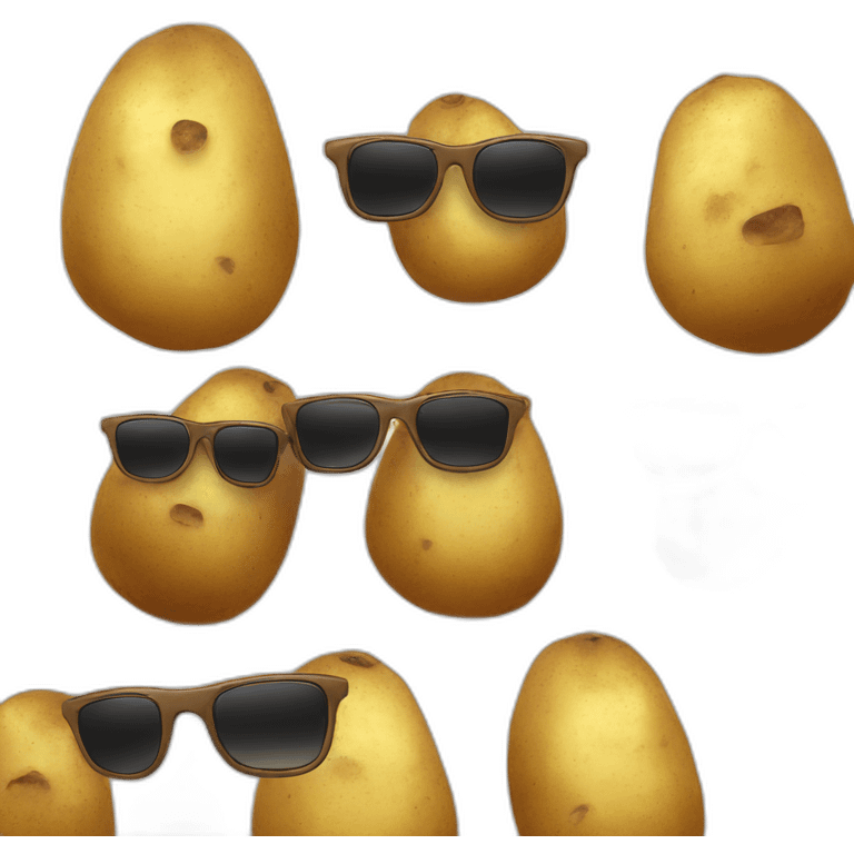 potato with sunglasses emoji