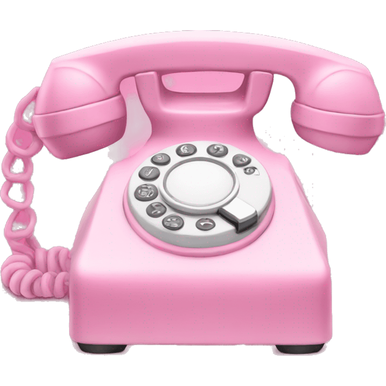 Pink phone  emoji