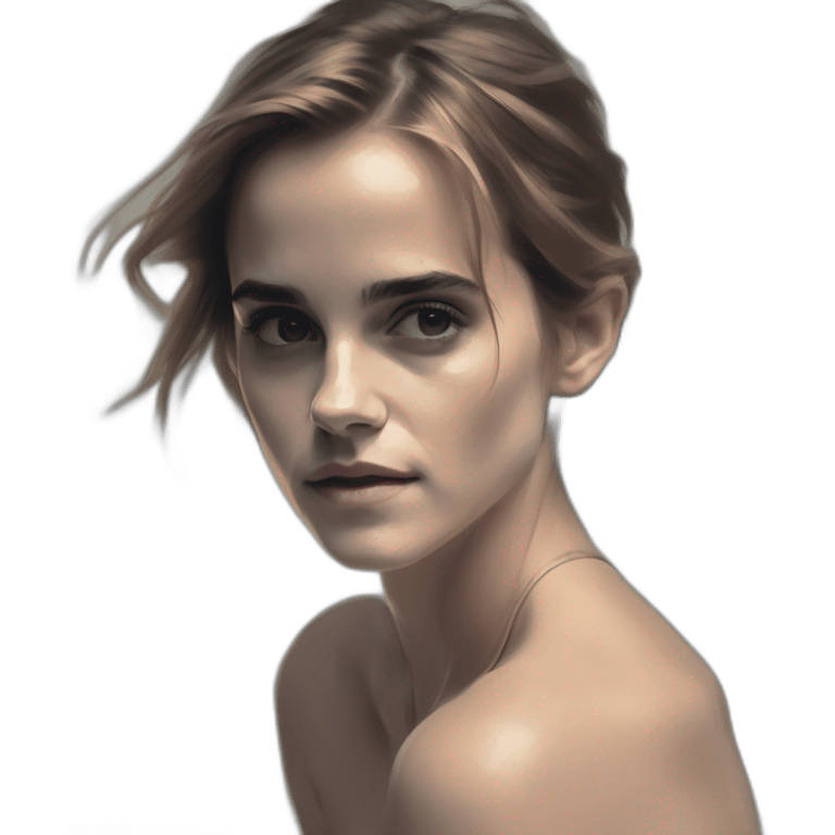 Emma-watson,-david-bellemere,-bare-belly,-bathed-in-shadows,-fov-90-degrees,-short-lighting,-l-usm,-cold-colors,-gilded-technique,-ex emoji