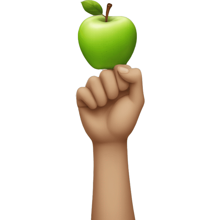 Hand holding blunt Apple style emoji