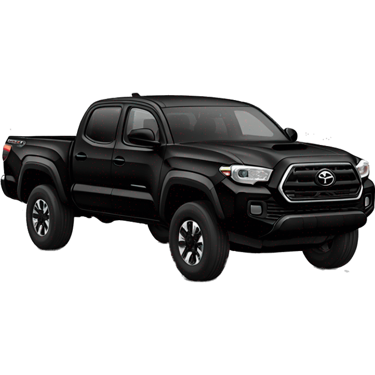 Black Toyota Tacoma truck emoji