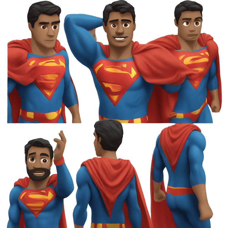 Superman in spiderman outfit emoji