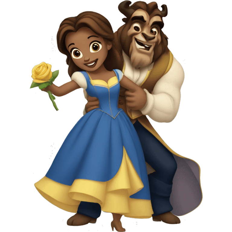 beauty and the beast belle emoji