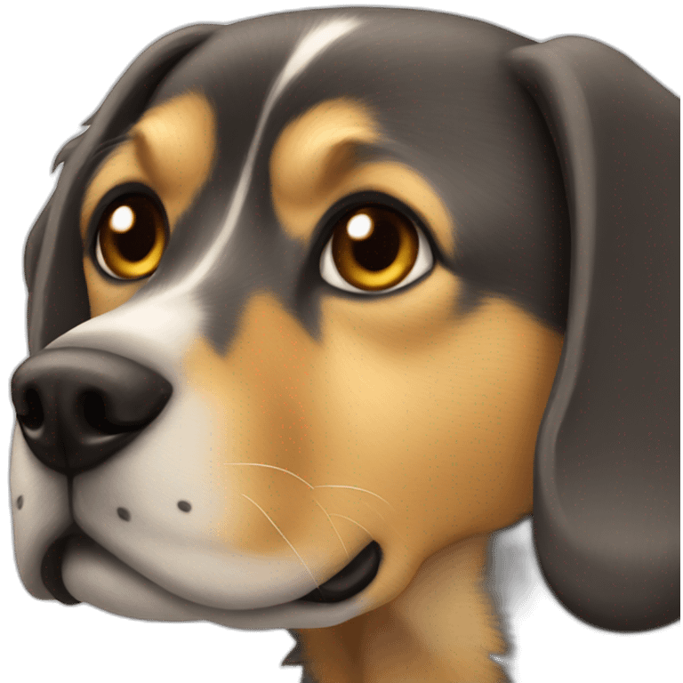 Chat sur chien emoji