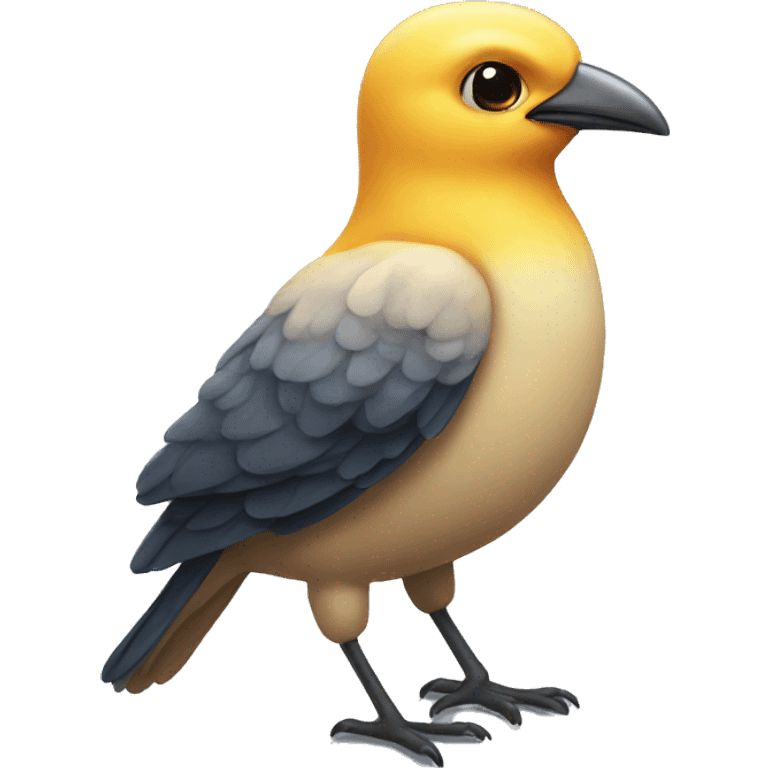 Intelligent bird emoji